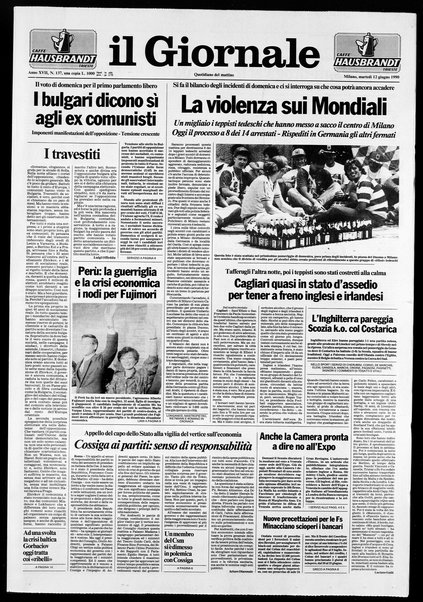 Il giornale : quotidiano del mattino